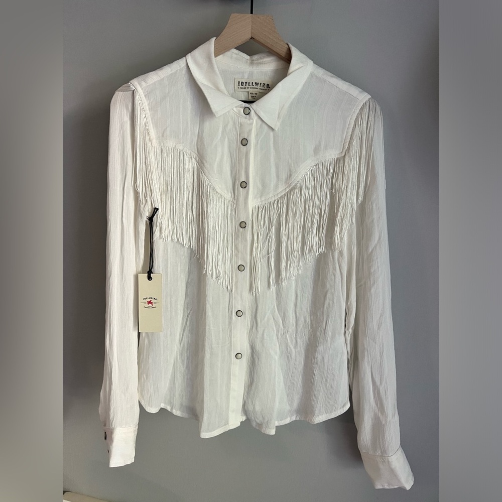 Western fringe blouse